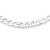 Prouds Necklaces>Silver 50Cm Solid Bevelled Curb Chain
