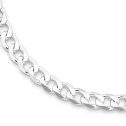 Prouds Necklaces>Silver 55Cm Solid Curb Chain