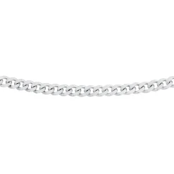 Prouds Necklaces>Silver 45Cm Solid Curb Chain