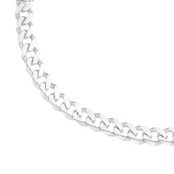 Prouds Necklaces>Silver 50Cm Solid Curb Chain