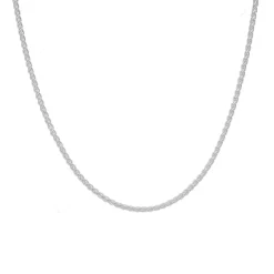Prouds Necklaces>Silver 50Cm Wheat Chain