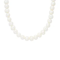Prouds Necklaces>Silver Cultured Freshwater Pearl Necklet In White
