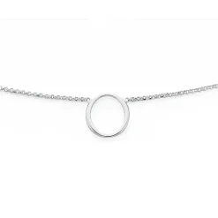 Prouds Necklaces>Silver Fine Circle Choker Necklet