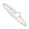 Prouds Bangles>Silver Infinity Hook Top Bangle