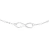 Prouds Necklaces>Silver Infinity Necklet