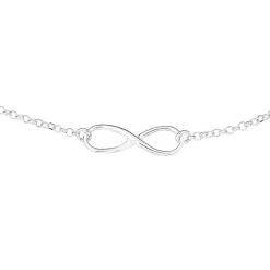 Prouds Necklaces>Silver Infinity Necklet