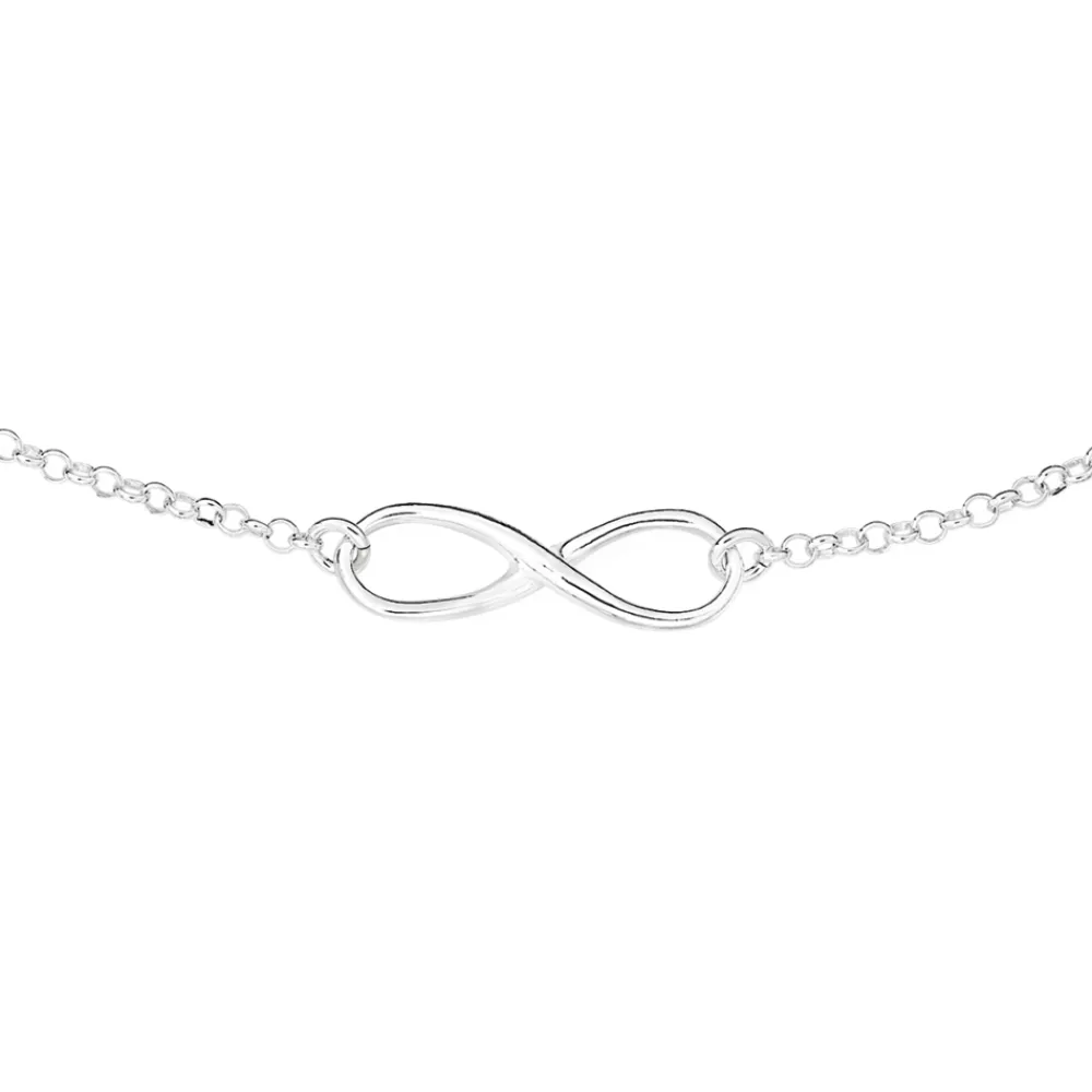 Prouds Necklaces>Silver Infinity Necklet