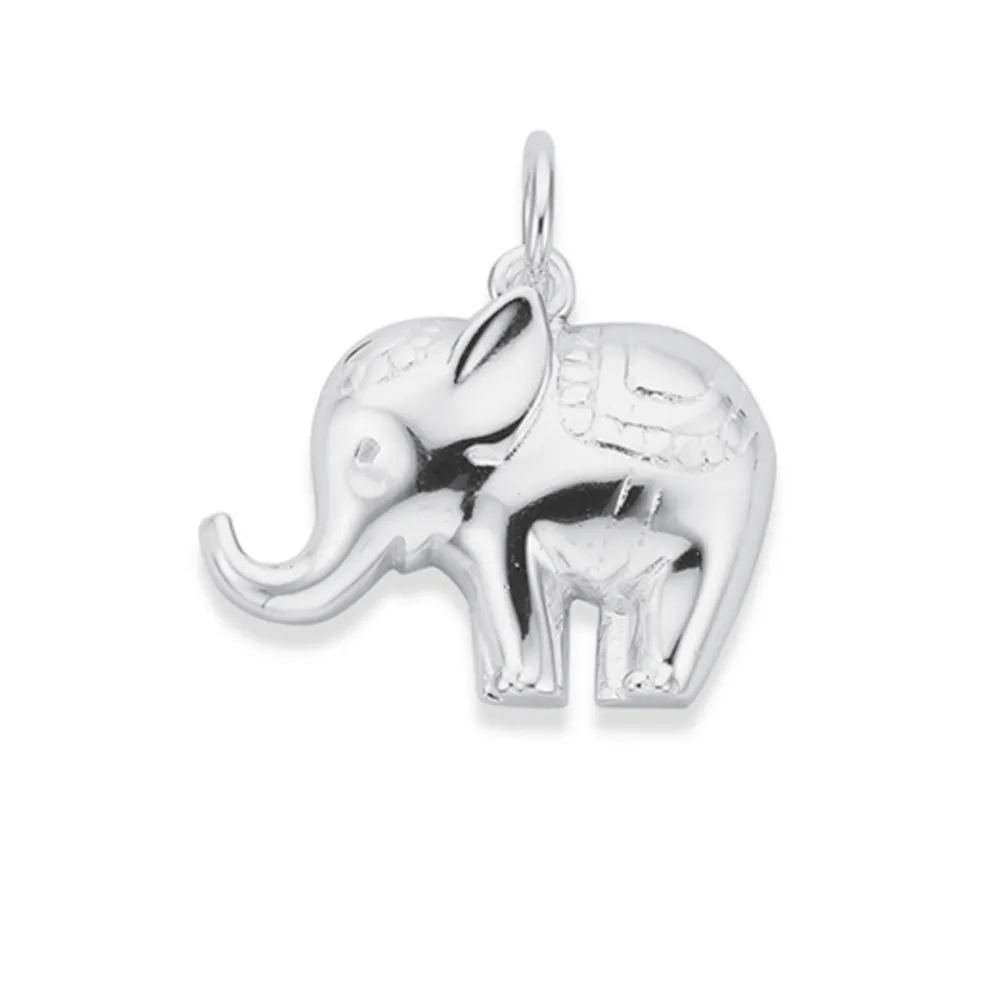 Prouds Charms>Silver Lucky Elephant Charm
