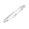 Prouds Bangles>Silver 65Mm Diamond Cut Fine Round Bangle