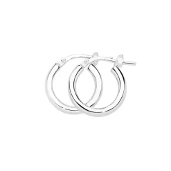 Prouds Earrings>Silver 10Mm Hoop Earrings
