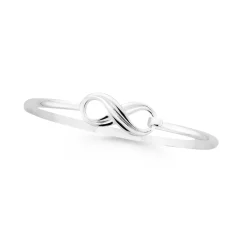 Prouds Bangles>Silver 65Mm Infinity Hoop Top Bangle