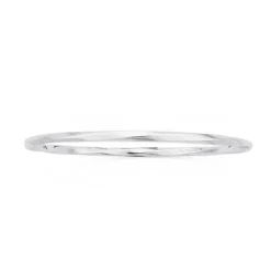 Prouds Bangles>Silver 70Mm Smooth Twist Solid Bangle