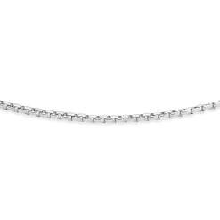 Prouds Necklaces>Silver Octagonal Box Chain
