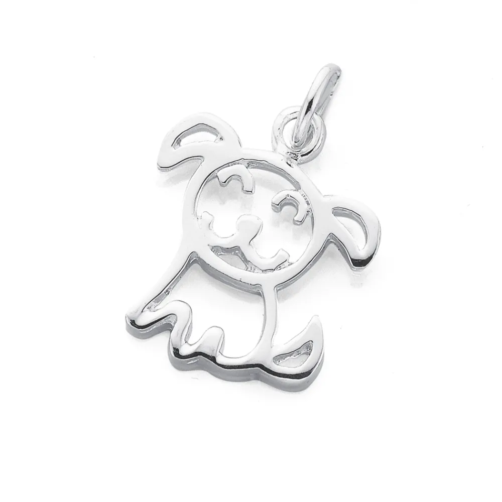 Prouds Charms>Silver Our Dog Charm