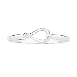 Prouds Bangles>Silver Solid 64Mm Friendship Bangle