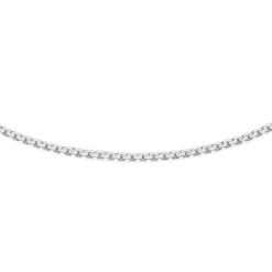 Prouds Necklaces>Silver Square Edge Cable Chain