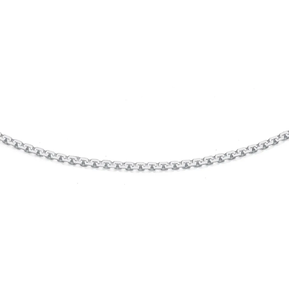 Prouds Necklaces>Silver Square Edge Cable Chain