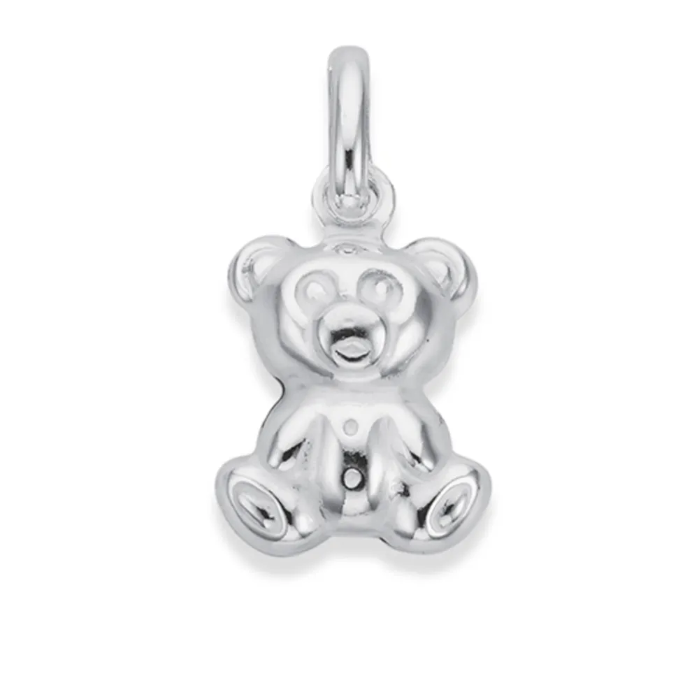 Prouds Charms>Silver Teddy Bear Charm