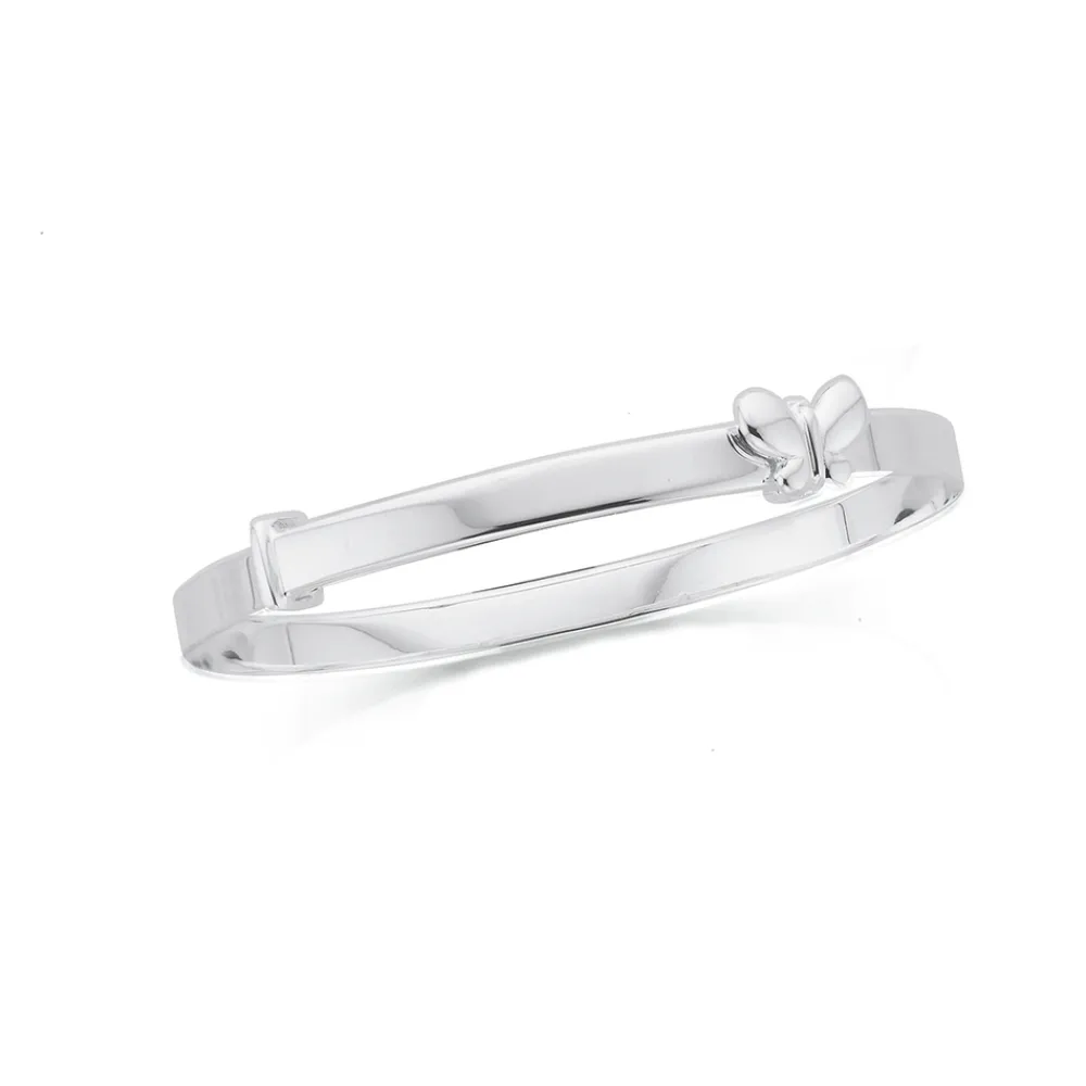 Prouds Bangles>Silver 4X50Mm Butterfly Childs Expandable Bangle
