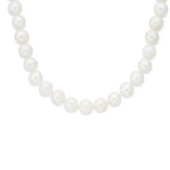 Prouds Necklaces>Silver 7X7.5Mm Cultured Freshwater Pearl Necklet In White