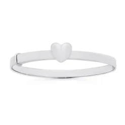 Prouds Bangles>Silver 4X40Mm Puff Heart Child Expander Bangle