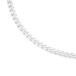 Prouds Necklaces>Silverbevelled Curb Chain