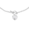 Prouds Necklaces>Silverheart Fob Necklet