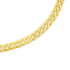 Prouds Necklaces>Solid 9Ct Gold, 55Cm Flat Curb Chain