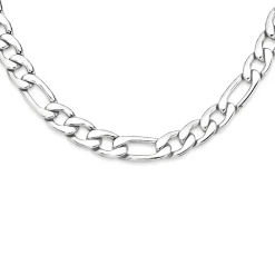 Prouds Necklaces>Stainless Steel 55Cm 3+1 Figaro Chain