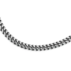 Prouds Necklaces>Stainless Steel 60Cm Black Round Curbchain