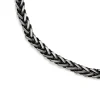 Prouds Necklaces>Stainless Steel 55Cm Black Large Wheat Chain