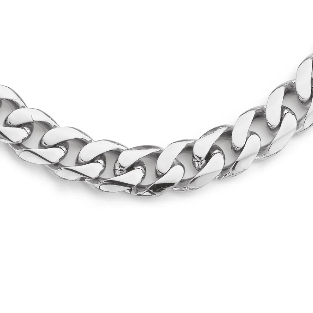 Prouds Necklaces>Stainless Steel 60Cm Curb Chain, 10.5Mm Wide