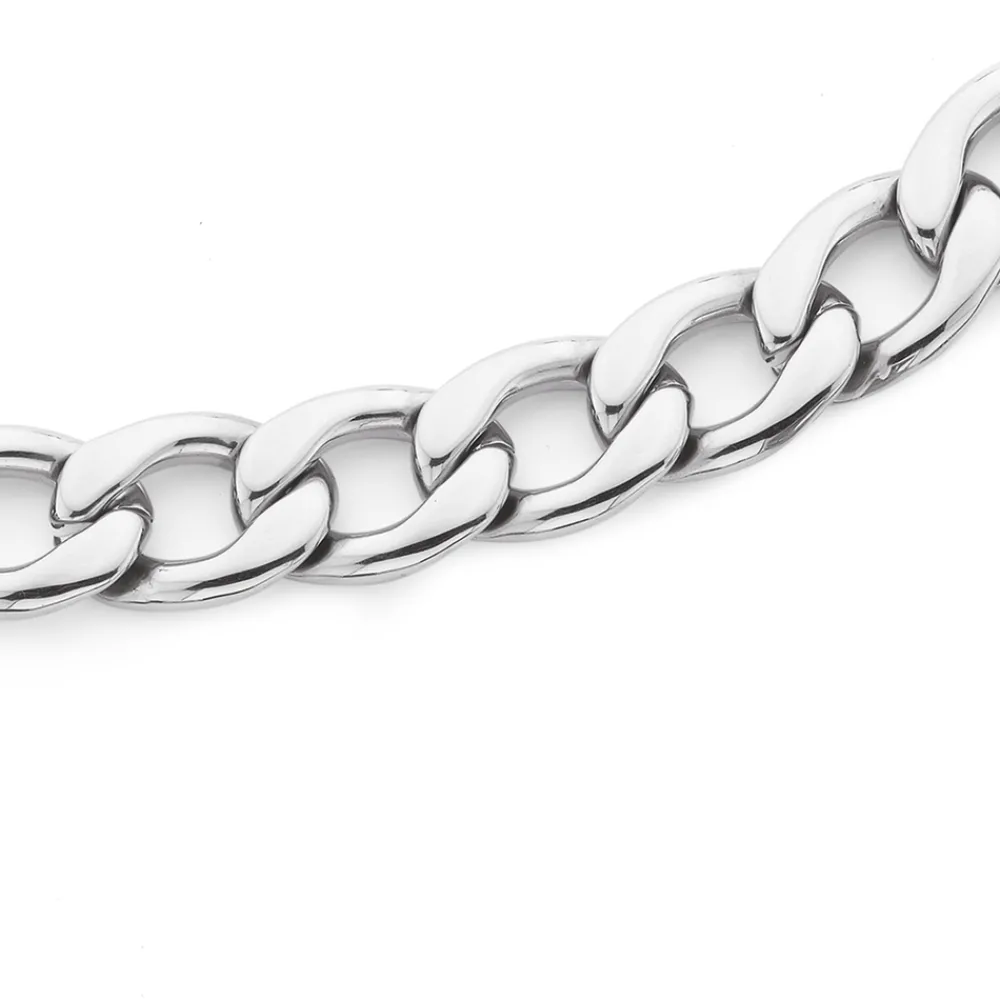 Prouds Necklaces>Stainless Steel 55Cm Curb Chain