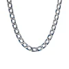 Prouds Necklaces>Steel 60Cm Blue Plate Curb Chain