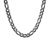 Prouds Necklaces>Steel 60Cm Blue Plate Figaro 3+1 Chain