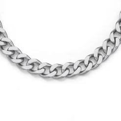 Prouds Necklaces>Steel 60Cm Heavy Open Curb Chain