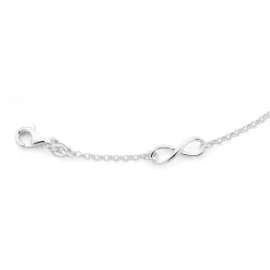 Prouds Bracelets>Sterling Silver 3 Infinity Link Bracelet