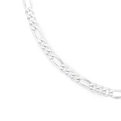 Prouds Necklaces>Sterling Silver 55Cm 3+1 Figaro Chain