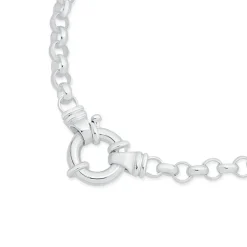Prouds Necklaces>Sterling Silver 50Cm Belcher Bolt Ring Necklace