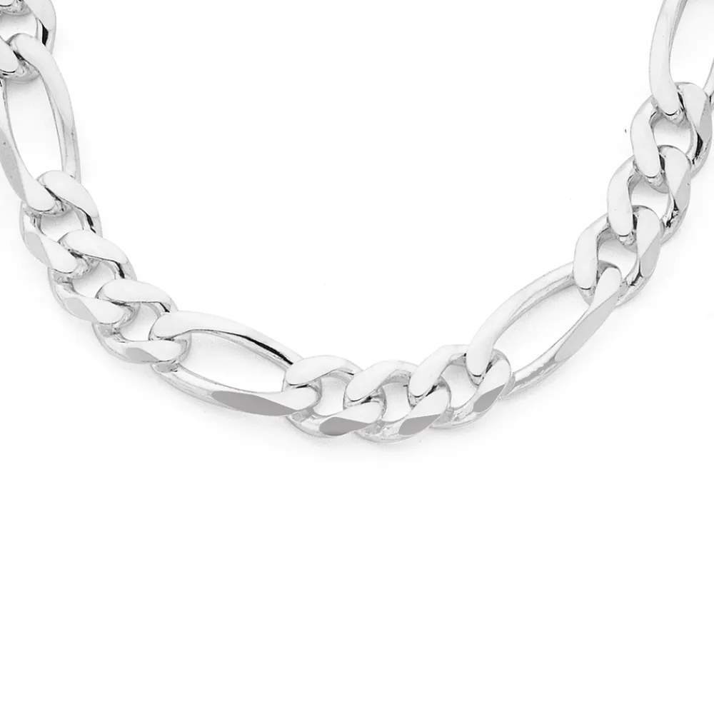 Prouds Necklaces>Sterling Silver 50Cm Figaro Chain