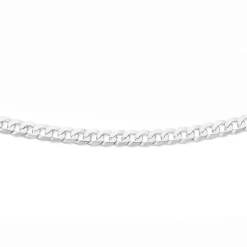 Prouds Necklaces>Sterling Silver 55Cm Light Medium Cuban Curb Chain