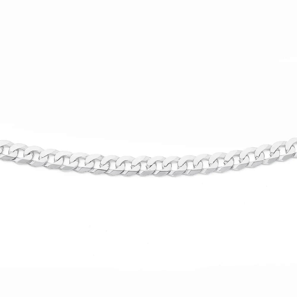 Prouds Necklaces>Sterling Silver 55Cm Light Medium Cuban Curb Chain