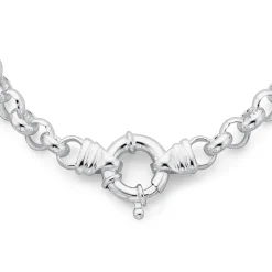 Prouds Necklaces>Sterling Silver 45Cm Solid Belcher Bolt Ringnecklet
