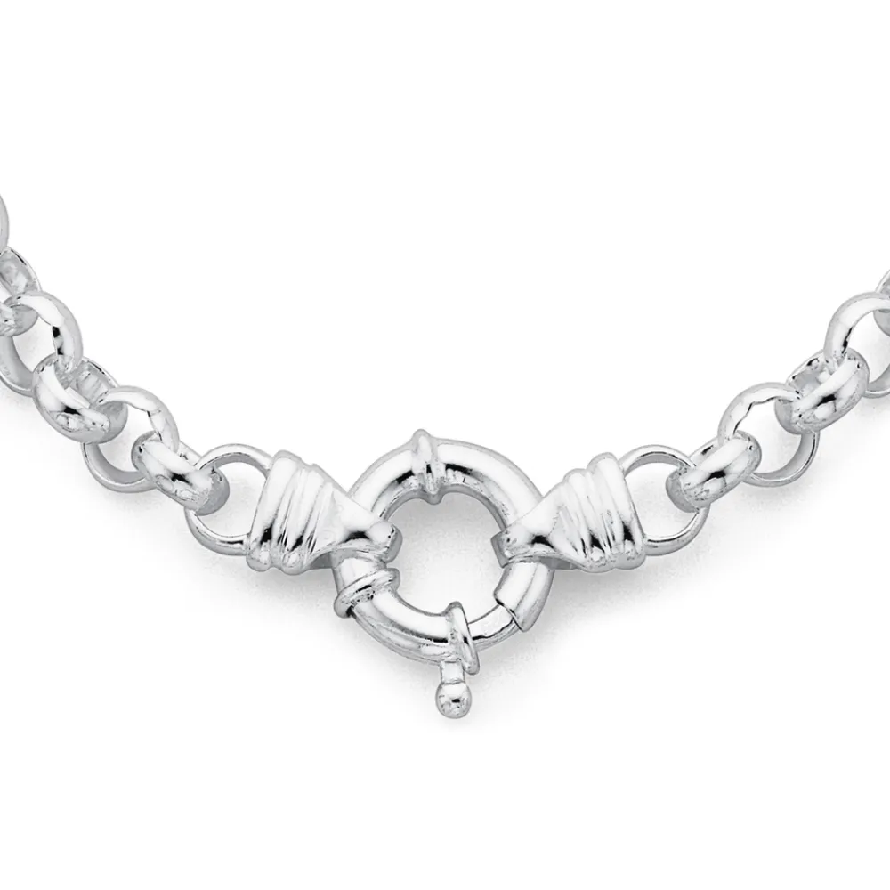 Prouds Necklaces>Sterling Silver 45Cm Solid Belcher Bolt Ringnecklet