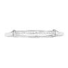 Prouds Bangles>Sterling Silver Cubic Zirconia Bangle In White