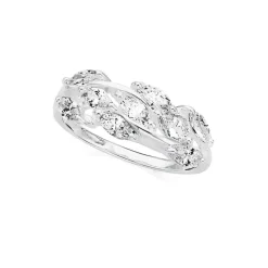 Prouds Rings>Sterling Silver Cz Dress Ring In White