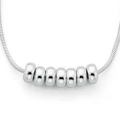 Prouds Necklaces>Sterling Silver Lucky Rings Necklet