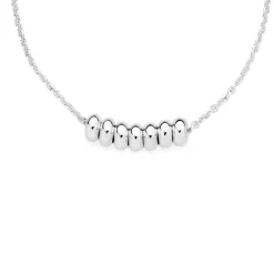 Prouds Necklaces>Sterling Silver Mini Lucky Rings Necklet