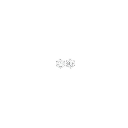 Prouds Earrings>Sterling Silver 5Mm Cubic Zirconia Stud Earrings In White