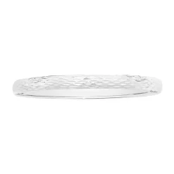 Prouds Bangles>Sterling Silver 65Mm Fancy Diamond Cut Bangle